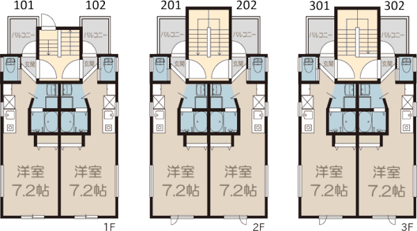 熊本県の不動産　株式会社SAKRA不動産　　熊本市東区秋津町新町　売アパート　間取り