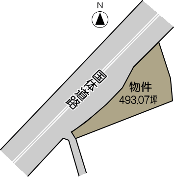 熊本県の不動産　株式会社SAKRA不動産　熊本市東区戸島西4丁目貸地　敷地図