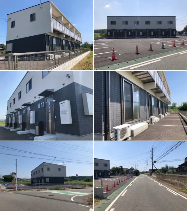 熊本県の不動産　株式会社SAKRA不動産　菊池市泗水町永　新築売アパート写真