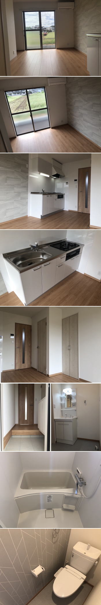 熊本県の不動産　株式会社SAKRA不動産　菊池市泗水町永新築売アパート　写真